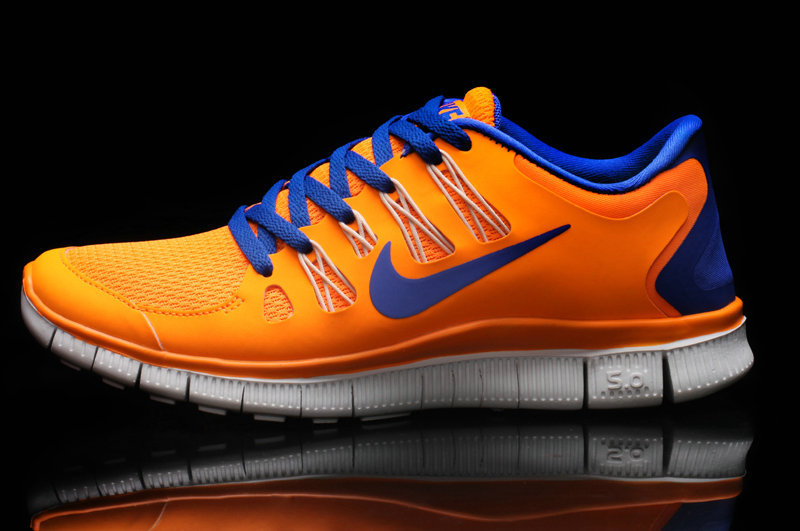 Hot Nike Free5.0 Men Shoes Blue/Orange